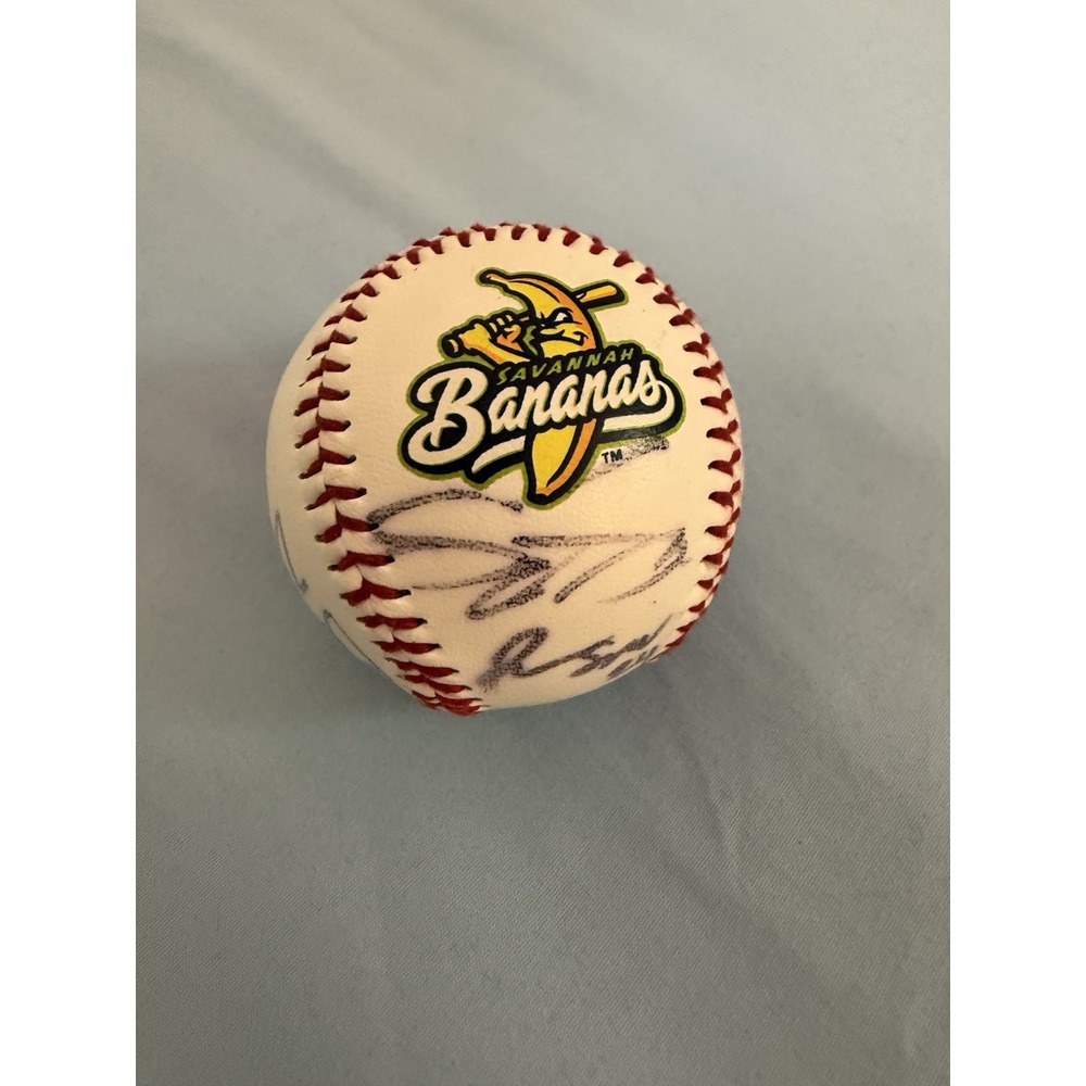 Savannah Bananas Team Signed Baseball - Multi Autograph Banana Ball
